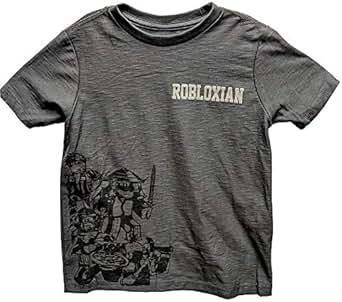 Amazon.com: Roblox Grey Group Tee Robloxian Shirt for Boys ...