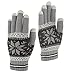 Touchscreen Texting Gloves - Outdoor Men's/Women's Warm Knit Winter Gloves,Pink,One size