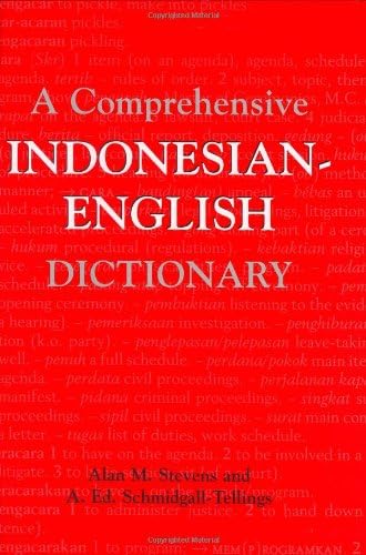 A Comprehensive Indonesian English Dictionary Stevens Alan M Schmidgall Tellings A Amazon Sg Books
