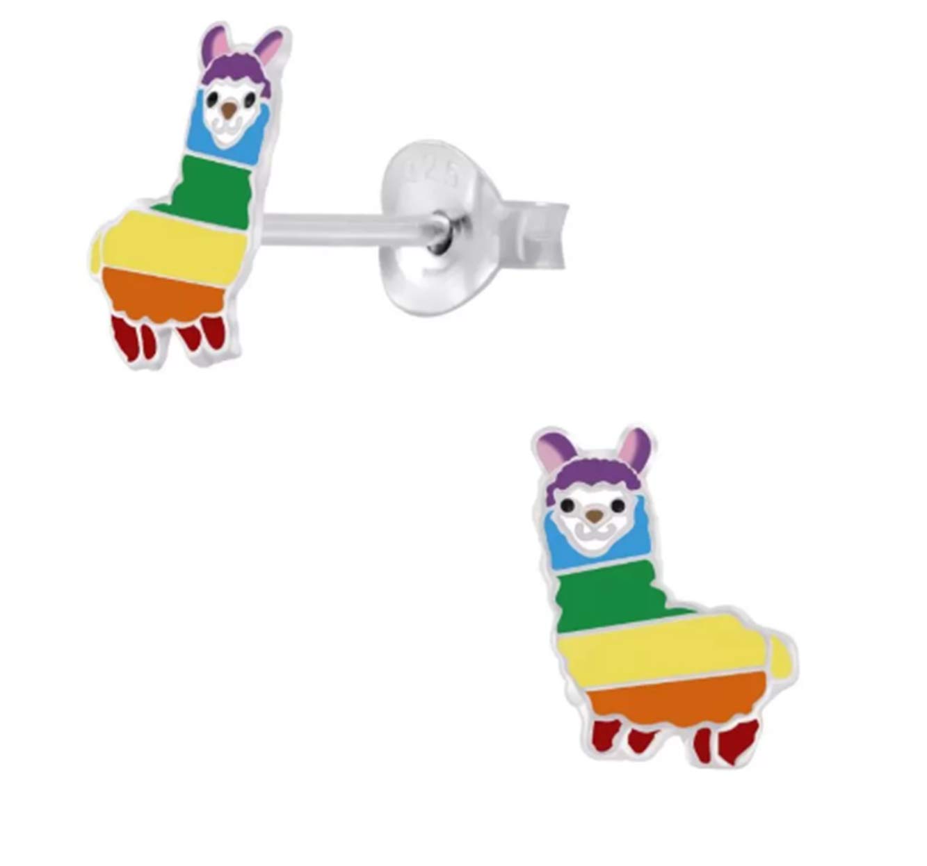 Llama Alpaca Earrings 925 Sterling Silver