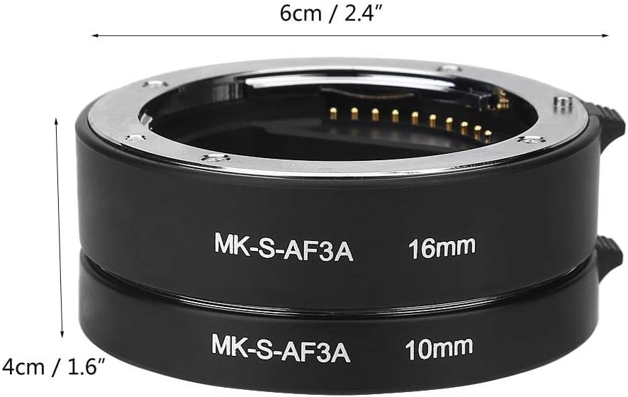VBESTLIFE Automatic Auto Focus 10mm 16mm Macro Extension Tube Set for Sony E Mount Camera, default - Image 5