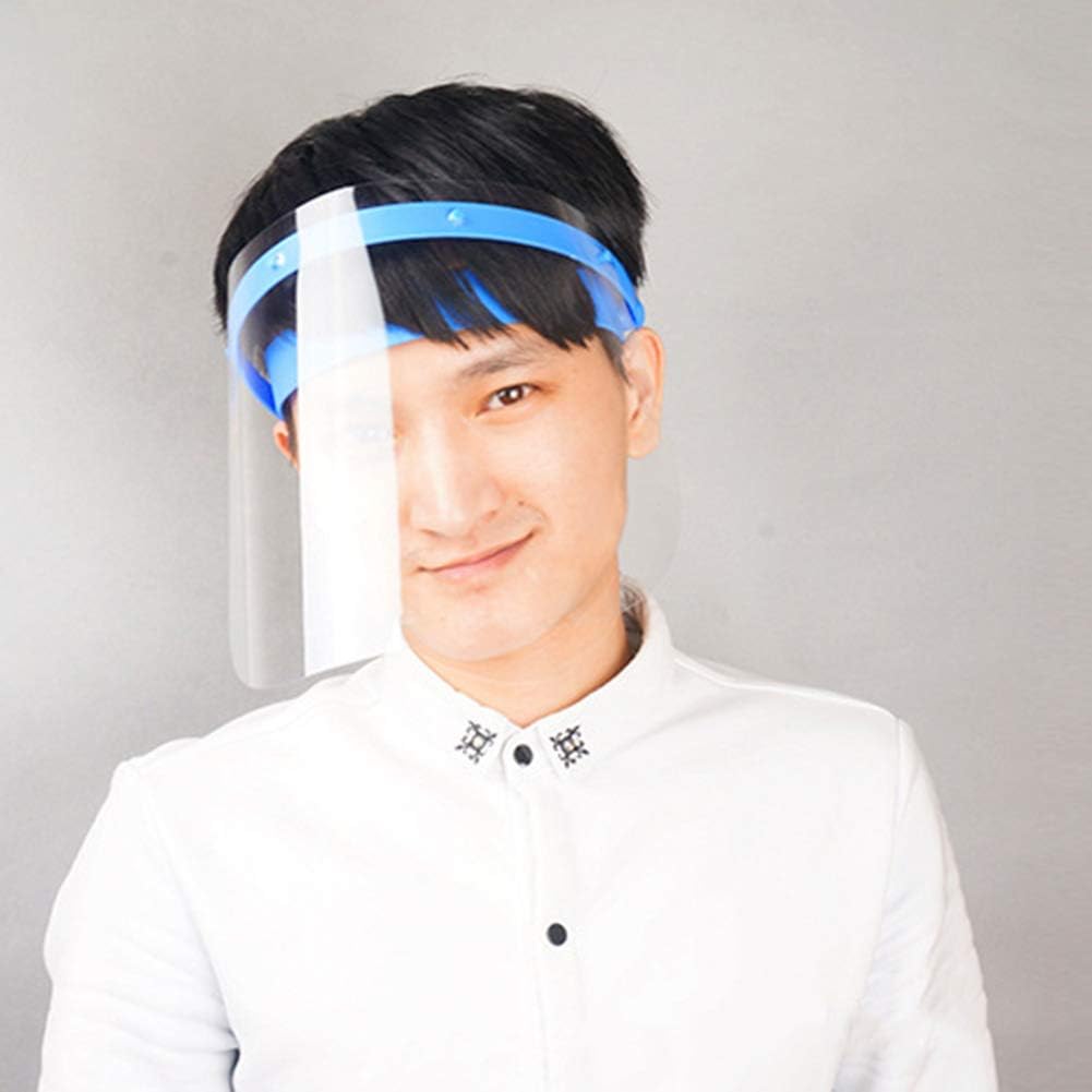 WeiHaoJian Clear Safety Grinding Face Shield Screen for Visors Eye Face Protection,Spittle Protection(H02)