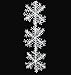 CoscosX 99pcs Snowflake Christmas Ornaments 4.3Inch (White)