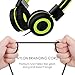 Kids Headphones for School Children- SIMILKY Stereo Tangle-Free 3.5mm Jack Wired Cord On-Ear Headset for Children 8-15 Years Old (Green) (New GRREN)