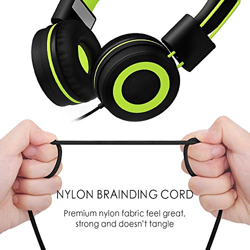 image for Kids Headphones for school - SIMILK Foldable Stereo Tangle-Free 3.5mm 