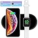 Wireless Charger, COSOOS 2in1 Wireless Charging Pad Compatible with Apple Watch Series 5 4 3 2 1,38/42/44mm,Qi Wireless Charger for Airpods Pro/2, iPhone 11Pro MAX 11 Pro Xs XR X 8 Plus(with Adapter)