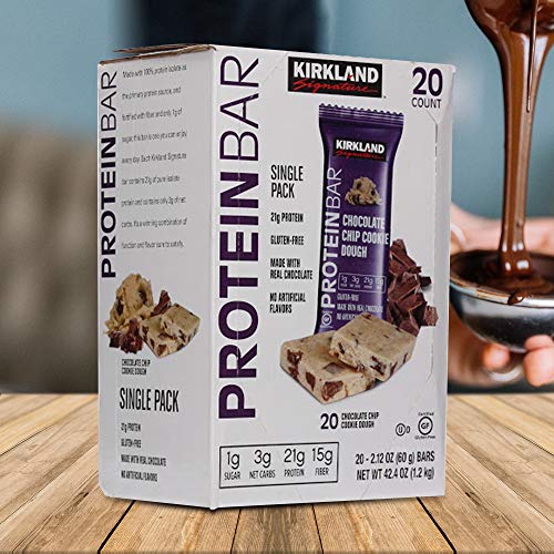 Kirkland Signature Protein Bars Chocolate Chip Cookie Dough, 20count 2