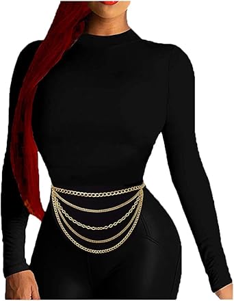 dress with chain belt