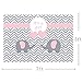 MEHOFOTO Cute Pink Princess Girl Baby Shower Banner Grey White Wave Photo Studio Backgrounds Elephant Love It's A Girl Party Backdrops Props for Photography 7x5ft
