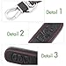 9 MOON Leather Car Remote Key Holder Case Cover for Mazda 2 3 6 CX-5 CX-7 Black with Red Thread 3 Button
