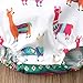 Lamuusaa Newborn Infant Toddler Baby Girls Colourful Alpaca Pattern Tank Tops Summer Bodysuit Romper Jumpsuit (70/0-6M, Multicoloured)