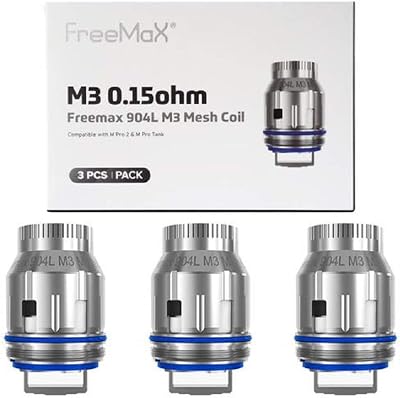 Freemax 904L M Mesh Coils Pack of 3 for M Pro 2 Tank M Series M1 M2 M3 M4 0.15