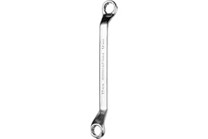 HARFINGTON 45 Degree Offset Box End Wrench 12mm x 14mm Metric 12 Point Mirror Chrome Plated Alloy Steel Double Box Wrenches L