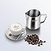 SZUAH Milk Frothing Pitcher, Stainless Steel Frothing Cup with Measurement Inside 12 oz (350ml), Perfect for Latte Art, Espresso Maker, Cappuccino Maker