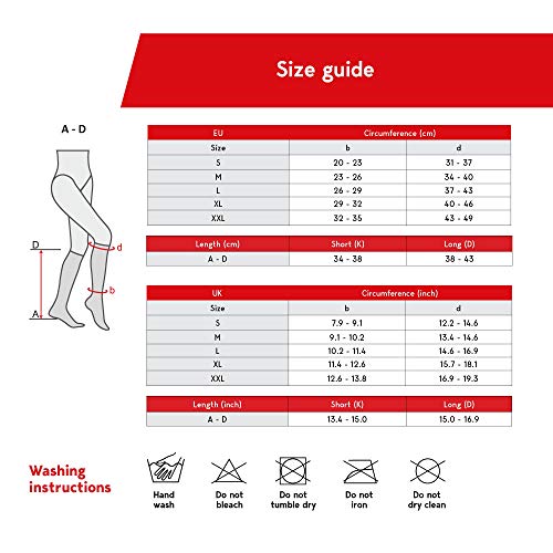 Knee High Medical Compression Stockings with Closed Toe - Class II 23-32 mmHg - Compression Socks for Varicose Veins, Swelling and Tired Legs
