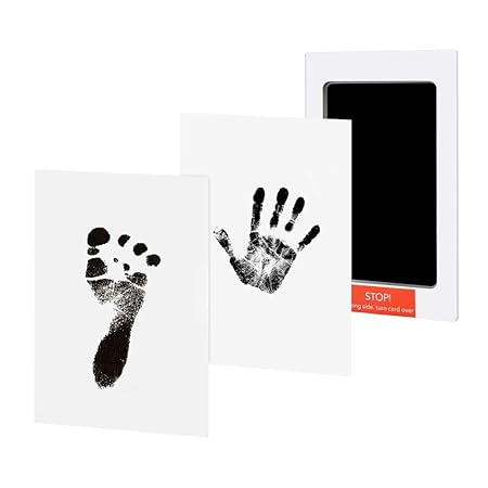 Baby Handabdruck und Stempelkissen Sichere Stempelkissen Ink pad Sicher und ungiftige Tinte - Babyhaut kommt nicht mit Farbe 