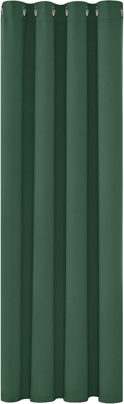 Deconovo Window Treatment Thermal Insulated Curtain 1 Panel Dark Forest 52x63