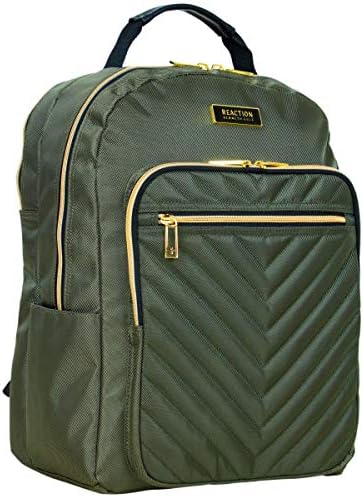 Kenneth Cole Reaction Women's Chelsea 2-Piece 20" Expandable 4-Wheel Carry-On Suitcase & Matching 15" Laptop Backpack, Olive 6 Kenneth Cole Reaction Women's Chelsea 2-Piece 20" Expandable 4-Wheel Carry-On Suitcase & Matching 15" Laptop Backpack, Olive