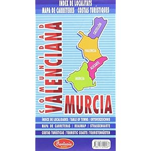 MAPA COMUNIDAD VALENCIANA Y MURCIA