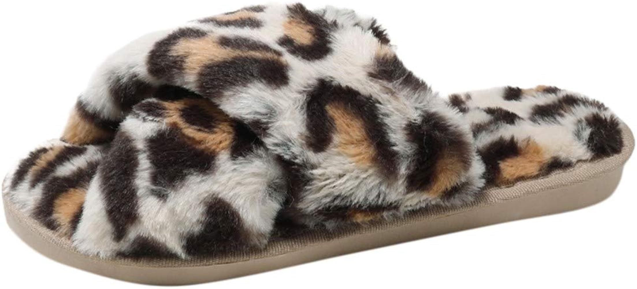leopard house shoes