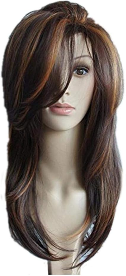 Amazon Com Elever Medium Length Hair Curls Wigs Synthetic Daily