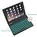 Favormates Keyboard Case for iPad 2018 (6th Gen) - iPad 2017 (5th Gen) -iPad Air 1 - Thin & Light - Aluminum Alloy - Wireless/BT - Backlit 7 Color - iPad Case with Keyboard (only for 9.7 inch ipad)