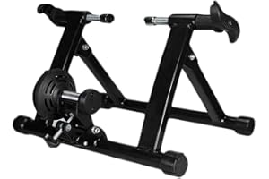 FHUILI Bicycle Turbo Trainer - Indoor Bike Trainer Stand - Stationary Exercise Trainer Stand - Fit 20-22" Mountain & Road Bicycle Support,A