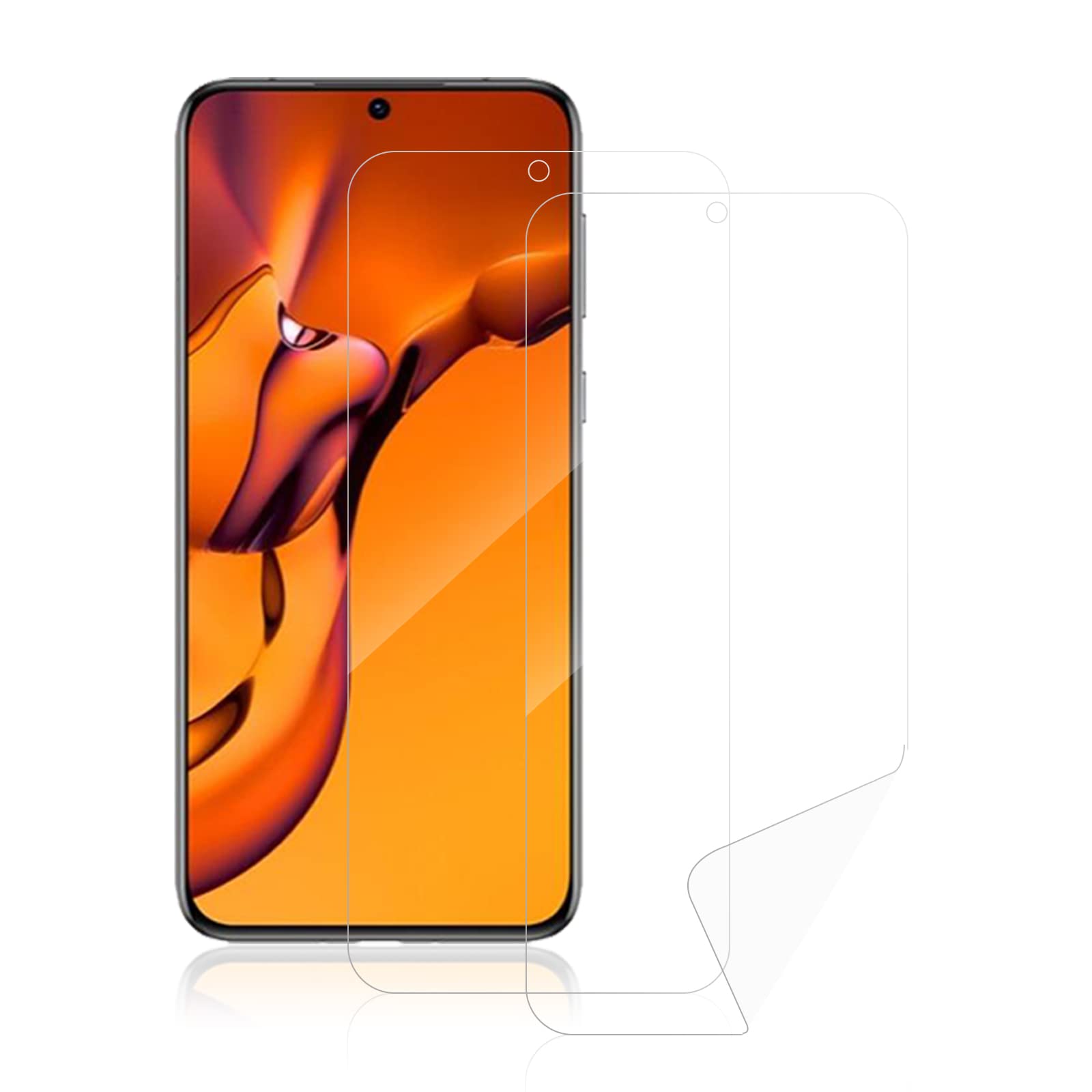 ROVLAK Screen Protector compatible with Huawei P50E Full Coverage Soft HD Hydrogel Flexible Film Anti-fingerprint High Sensitivity Protective Screen Film [2-Pack]