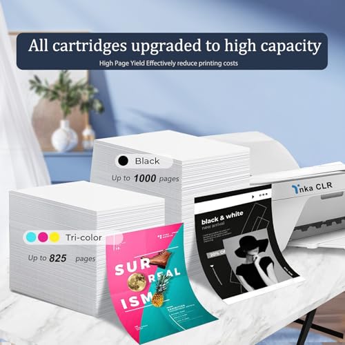 925e 925xl for Compatible Ink Cartridge Replacement for HP 925 925e, for HP Officejet Pro8120 Series 8130 Series OfficeJet Pro 8120 8123 8130 8133（4-Pack）