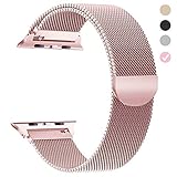 Tirnga Compatible with Apple Watch Band 40mm, iWatch Bands 40mm Series 4 Milanese Loop Men Rose Gold