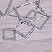 WJHWIP 7 Pcs Square Metal Cutting Dies Stencils Set DIY Scrapbook Album Paper Card Set Z