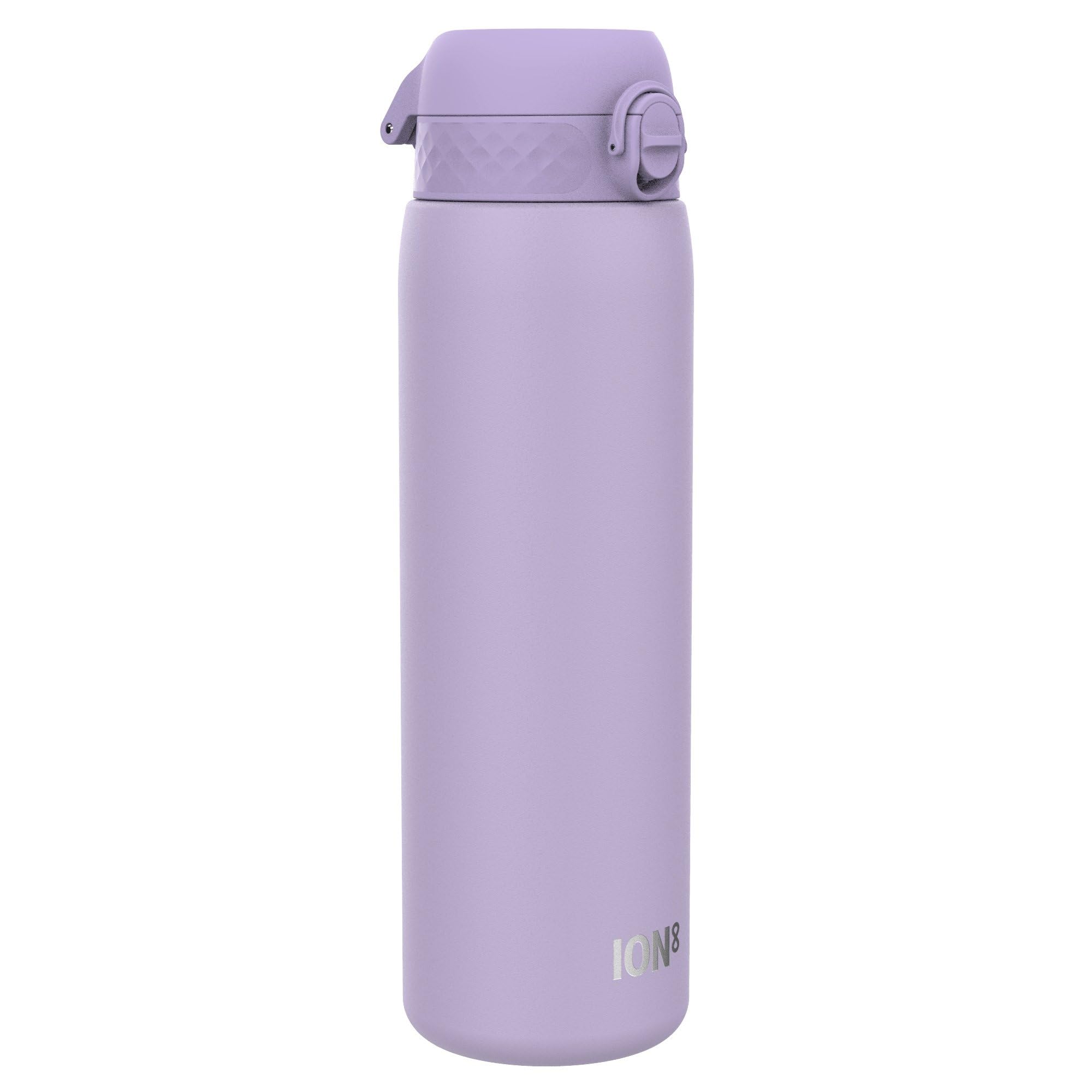 ION8 Lightweight 1 Litre Steel Water Bottle, Non-Insulated, Leak Proof, Easy to Open, Secure Lock, Dishwasher Safe, Flip Cover, Carry Handle, Ideal for Travel & Active Lifestyles, Lilac Purple — image 1