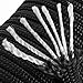 OxGord Paracord 550 Mil Spec Type III 7 Strand Parachute Commercial Grade Nylon Cord Spool for Camping Outdoor Hiking Wristband Bracelet Strong Strength Rope Tie Down - Black