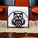 Home-X - Bronze Napkin Holder with Owl Design, A Fun Addition to Any Dinner Table, Kitchen Counter Top, or Picnic Table for Guaranteed Storage and Durability