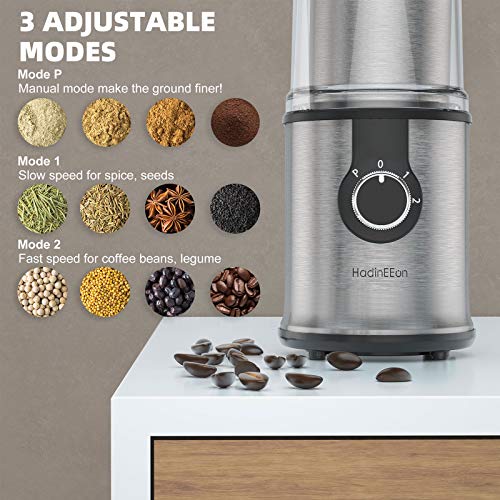 HadinEEon Electric Coffee grinder, 300W Detachable Coffee and Spice