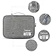 Universal Electronics Accessories Organizer, Waterproof Portable Cable Organizer Bag,Travel Gear Carry Bag for Cables (L, Upgrade Verison-Grey)