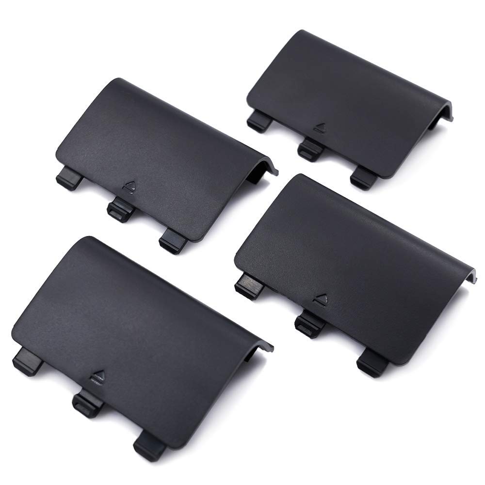 4Pack Replacement Battery Back Cover for Xbox Wireless Controller, Controller Shell Cover Part for Xbox One S, Battery Cover Door