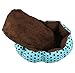 Sandistore Soft Fleece Pet Dog Puppy Cat Warm Bed House Plush Cozy Nest Mat Pad(Blue)