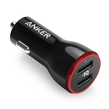 【クリックで詳細表示】Anker PowerDrive 2 (24W/4.8A 2ポート USBカーチャージャー) iPhone、Android、IQOS対応 (ブラック)