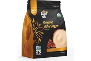Royal Palm Organic Date Sugar | Premium Natural Sweetener | Ideal Baking Sugar Substitute | High-Fiber Vegan & Paleo Alternative | Gluten-Free & Kosher | Non-GMO | 16oz Pack