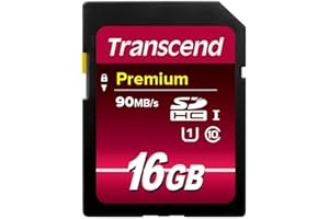 Transcend Information 16 GB High Speed 10 UHS Flash Memory Card, 90/20 MB/s (TS16GSDU1)