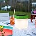 LUTEC Solar Rechargeable LED Light Outdoor/Indoor Emergency Lighting Waterproof Lamp Touch Sensitive Control Garden Bedroom Lamp Camping Outage Led Table Cube Night Light Home Decorative LED Light