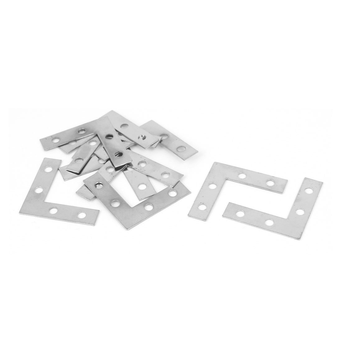 Sourcingmap 38mmx38mmx1mm L Shape Angle Bracket Corner Brace Mending Plate 9mm Width 10pcs