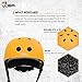 JBM international EPS foam Skateboard Helmet (Yellow, Medium)