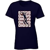 Tenacious Tops Navy New England Stefon Diggs Text Pic Womens T-Shirt