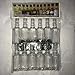 Mini SQUARE Plastic Alcohol 50ml Liquor Bottle Shots + Caps (12)