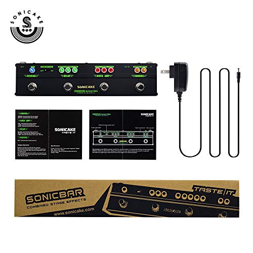 SONICAKE Guitar Multi Effect Pedal Chorus Delay Reverb Distortion
