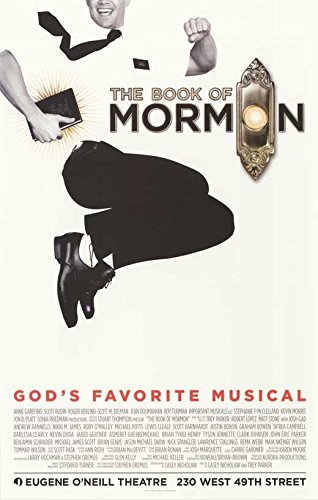 The Book of Mormon Poster (Broadway) Theater Show Play (Window Card) Tony nominated (14 x 22 Inches - 36cm x 56cm)(2011)