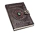Mangalmurti handicrafts Writing Notebook - Antique Handmade Leather Bound Daily Notepad for Men & Women Unlined Paper Medium 7 x 5 Inches, Best Gift for Art Sketchbook,Travel Diary (Brown)