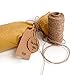 Ling's moment 150 Feet 2mm 3 Ply Natural Jute Twine String Rope for Crafts Gift Wrapping